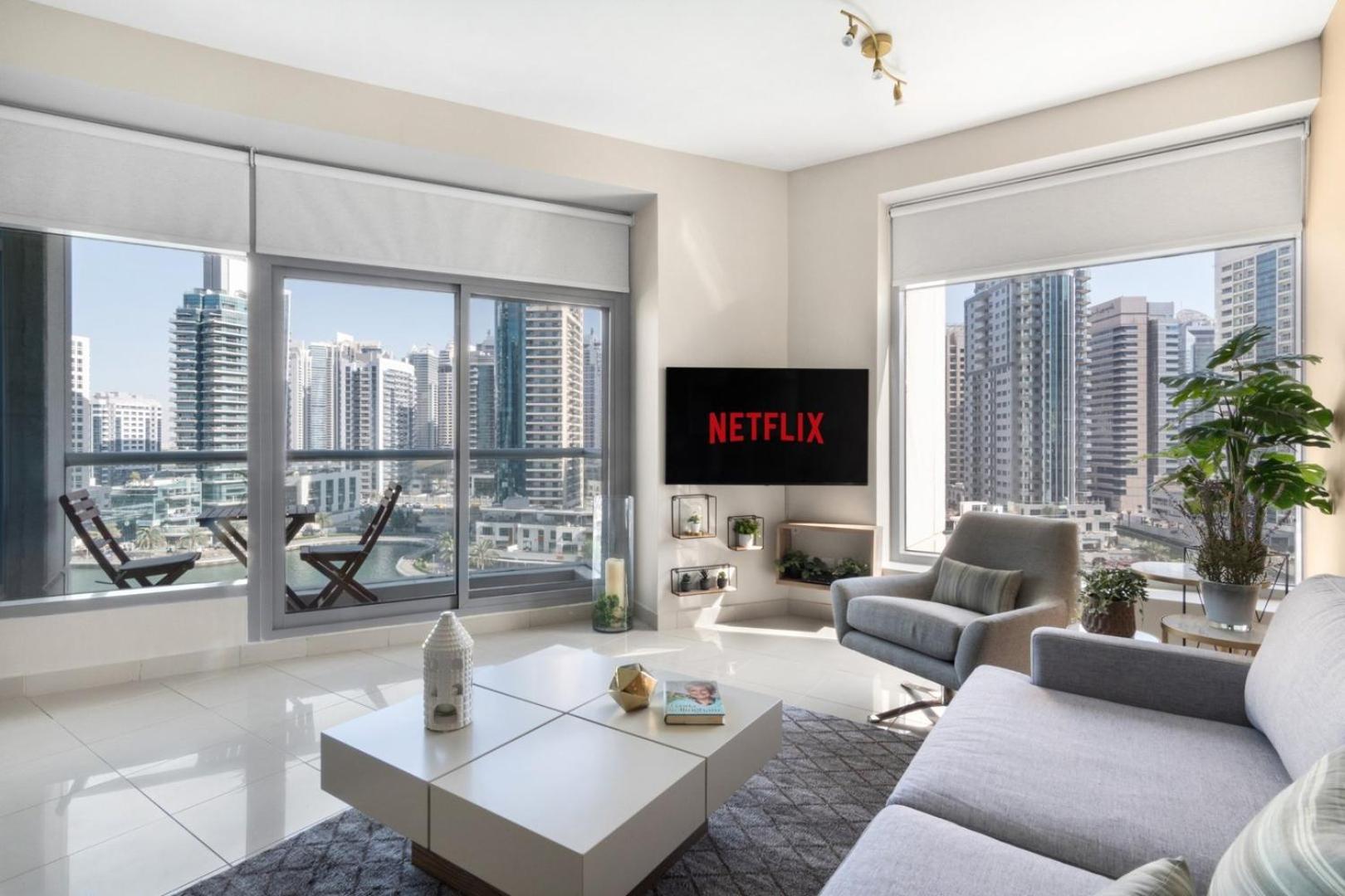 شقة Guestready - Marina View | Fairfield Tower دبي المظهر الخارجي الصورة